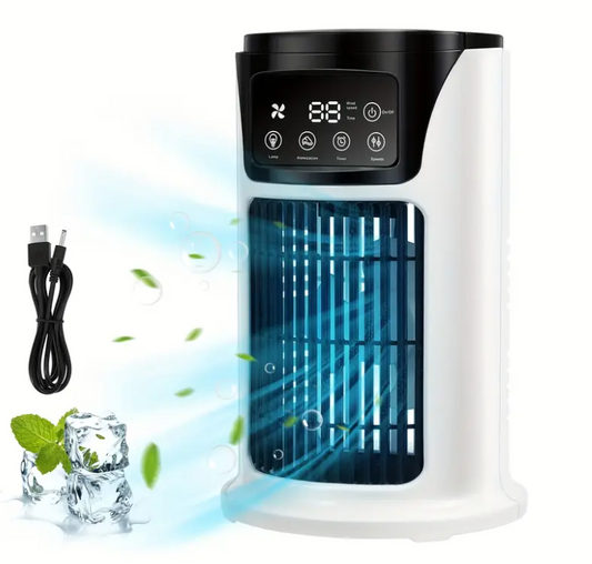 Aire acondicionado portatil 3 en 1 luz de ambiente